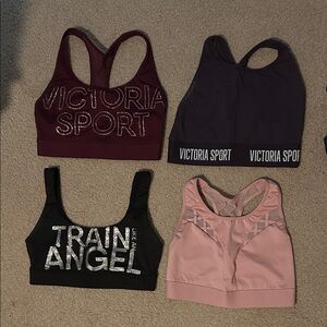 Victoria's Secret Sports Bras - Burgundy, Purple, Black, Pink